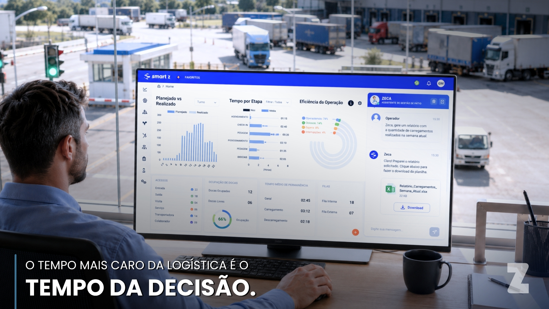 O tempo mais caro da logística é o tempo da decisão.