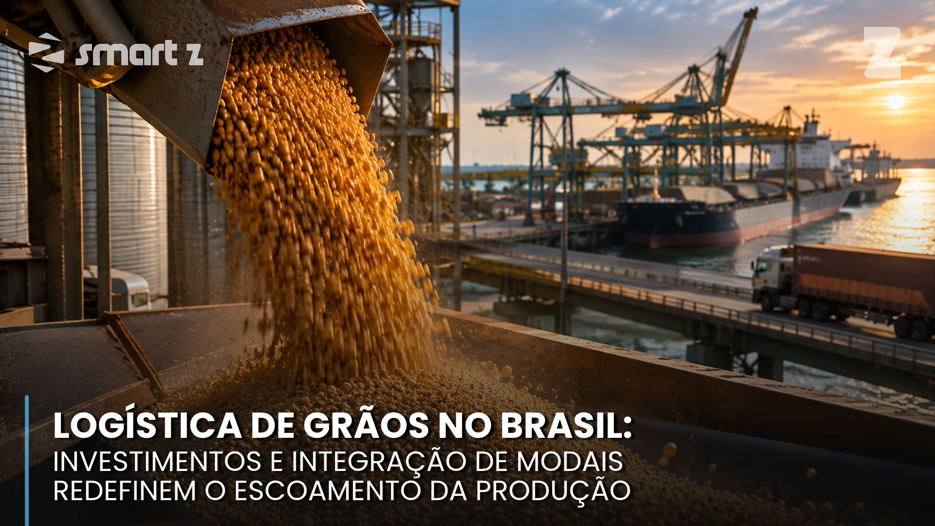 Logística de grãos no Brasil: Investimentos e integração de modais redefinem o escoamento da produção